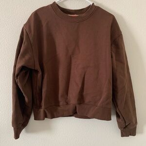 Blank NYC Chocolate Brown Crewneck